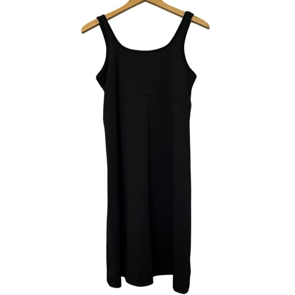 Classic Black Sleeveless Midi Dress